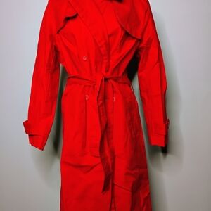 Classic Red Trench Coat